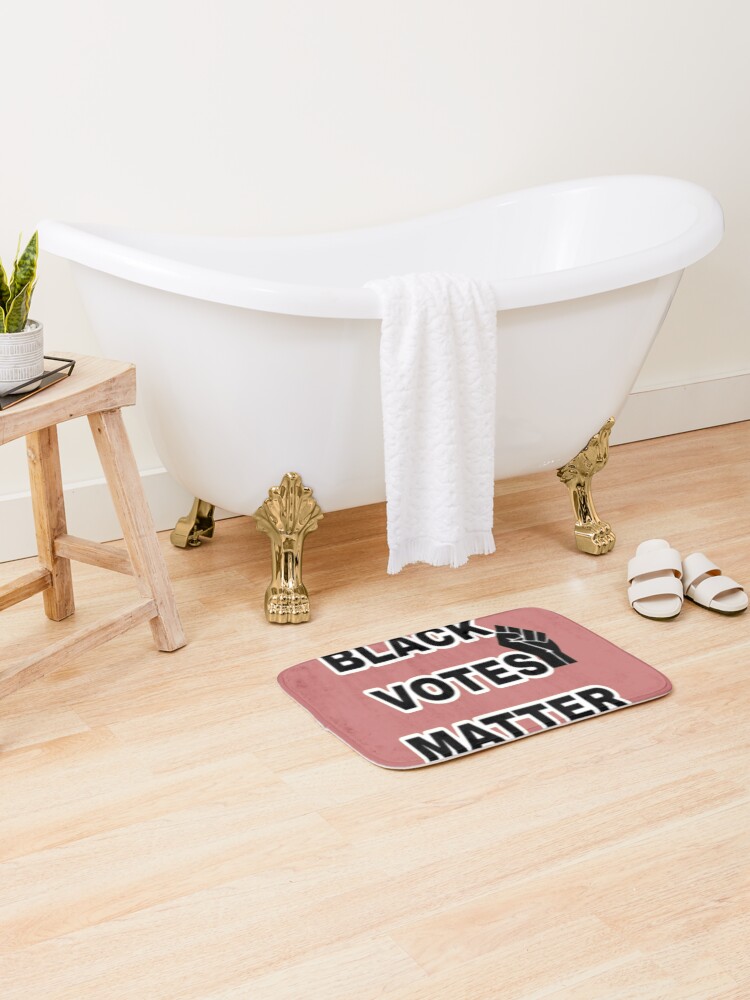 Black Votes Matter Civil Rights Design — Bath Mat