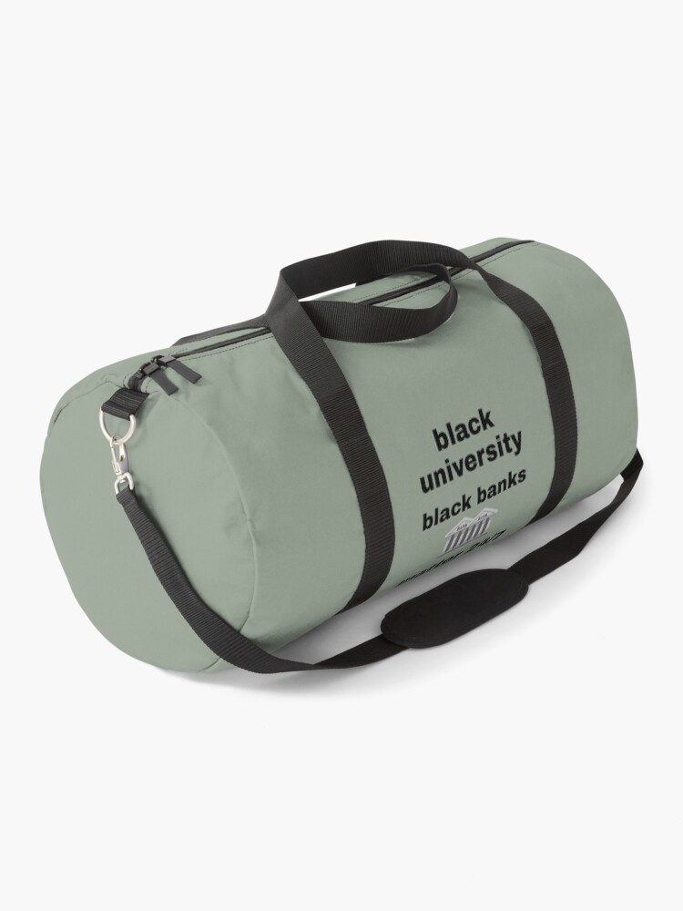 Black University Black Banks Matter 24/7 Accessory Apparel — Duffle Bag